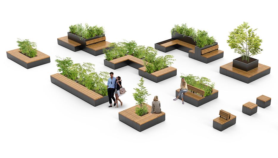 Quadro-mallisto ZANO urban -huonekaluilta