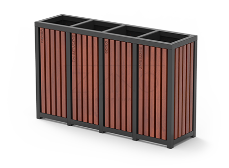 Kaupungin jäteastia lajiteltua jätettä varten Kaupungin jäteastia lajiteltua jätettä varten