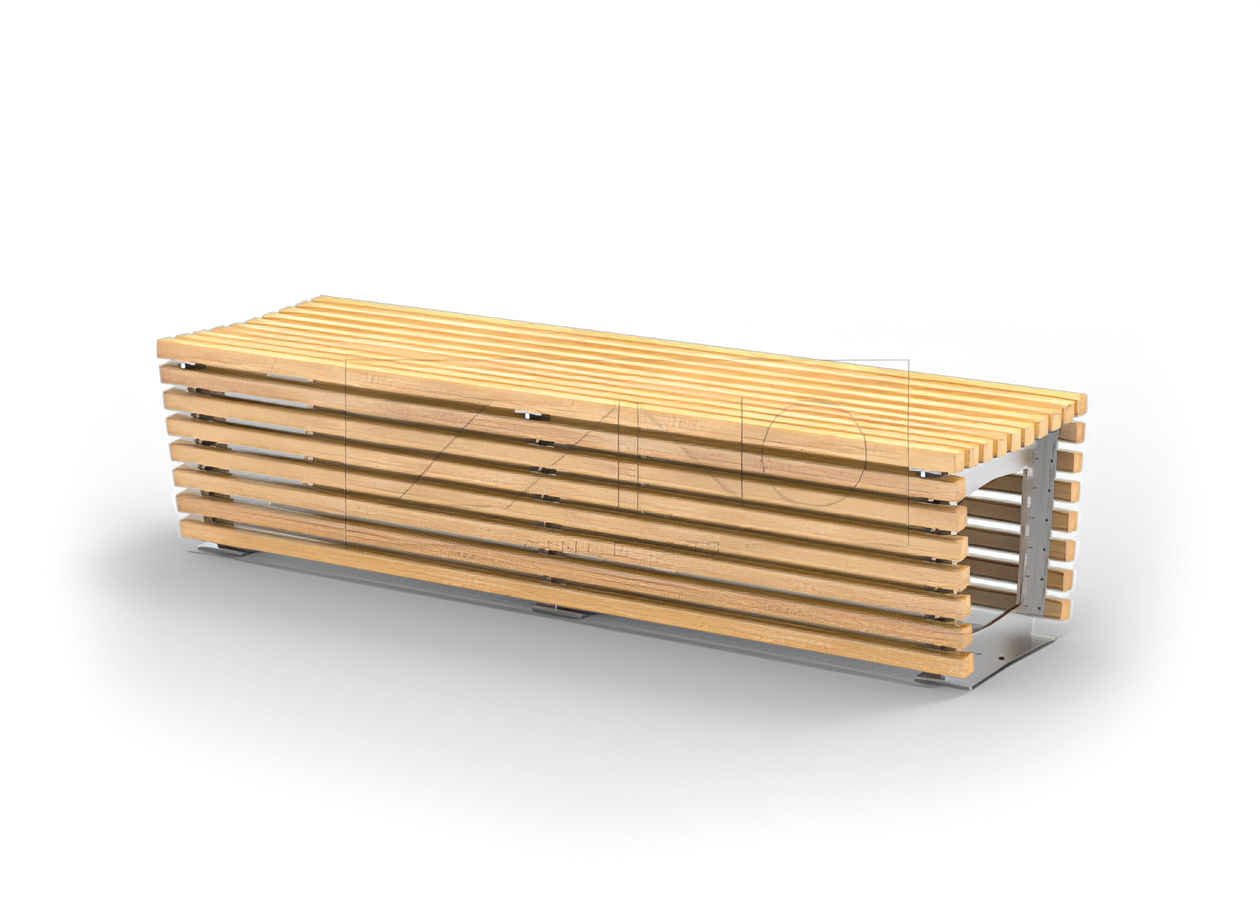 Modulaarinen Flash-penkki ruostumatonta terästä Kaupunkipenkit, modulaariset, modernit