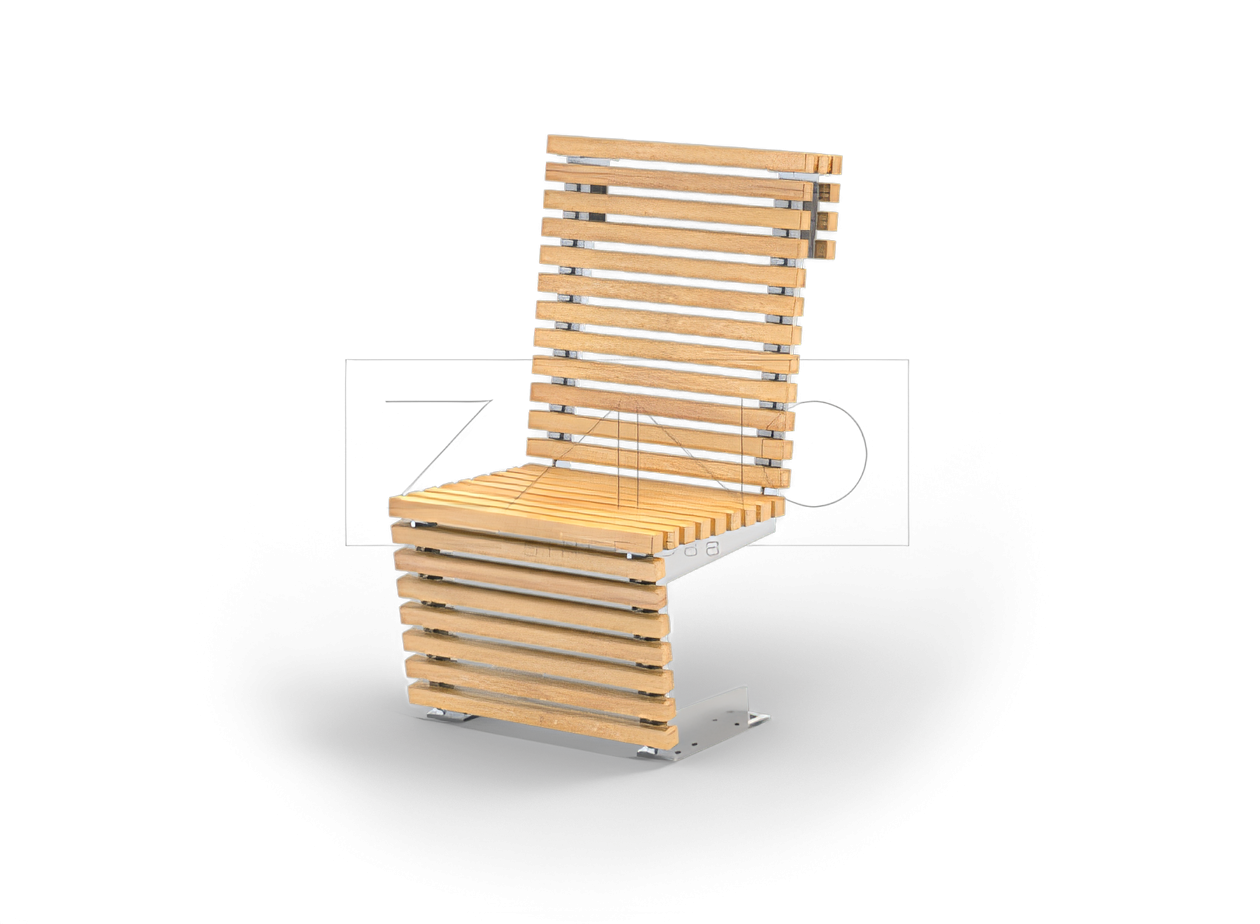 Ruostumattomasta teräksestä valmistettu kääntyvä tuoli Ruostumattomasta teräksestä valmistettu kääntyvä tuoli