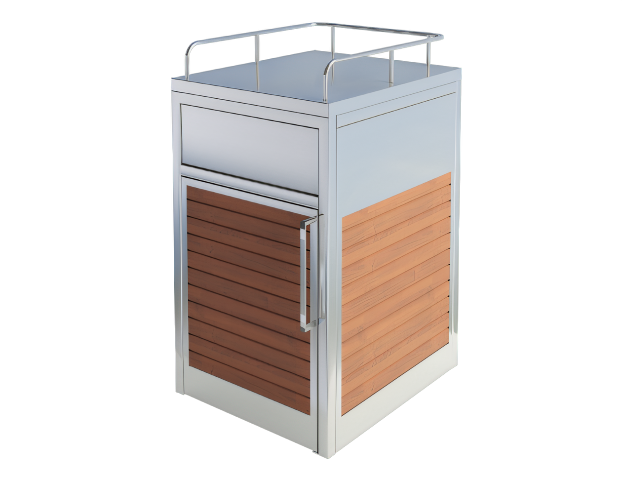 Ateriajäteastia Ruostumattomasta teräksestä valmistetut korit