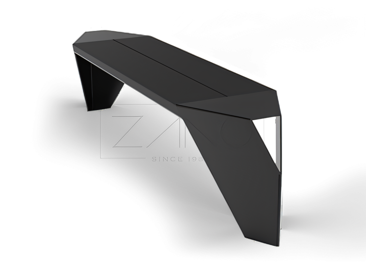 IVO city-penkki 02.445.2 mustaksi pulverimaalattu hiiliter&auml;s