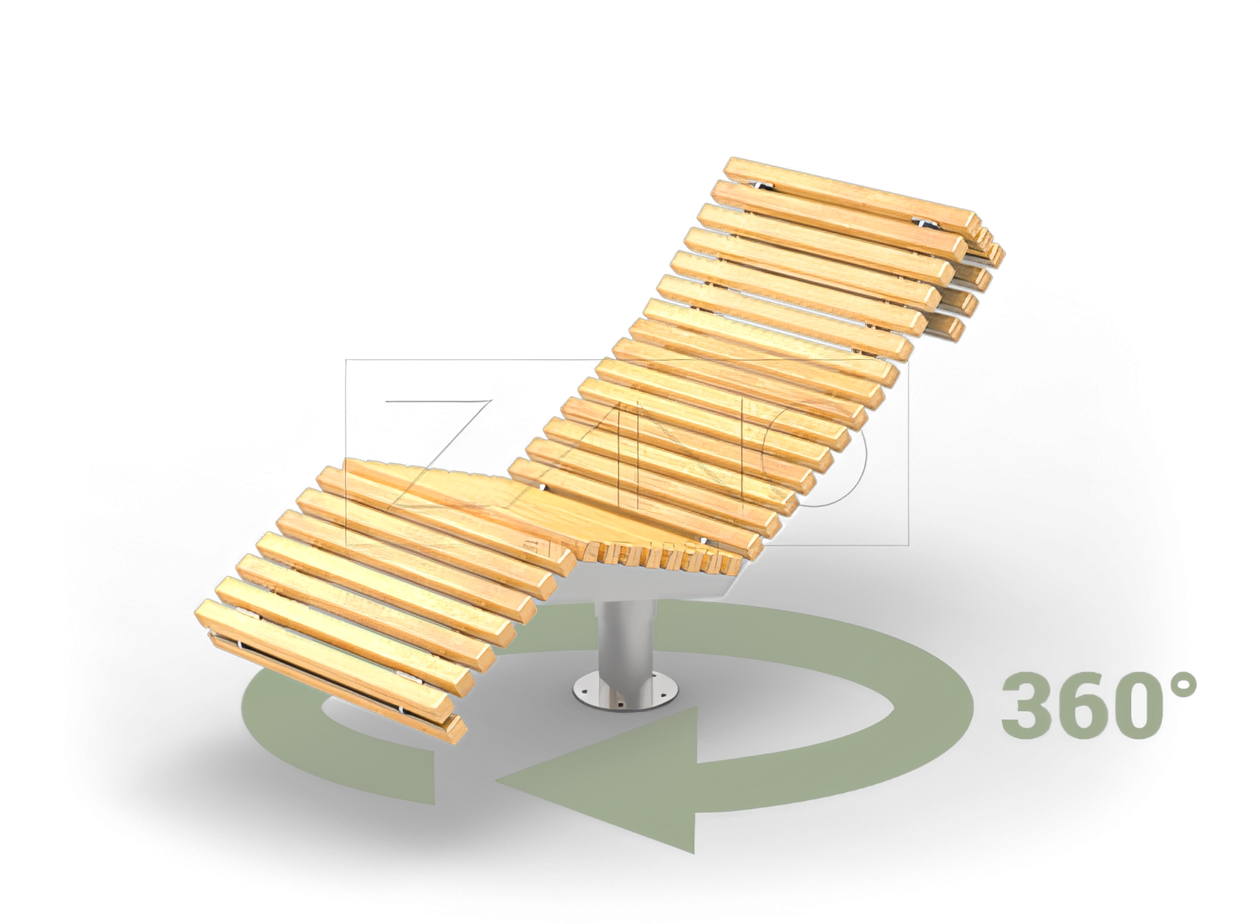 Promenadi, puisto, kaupunki | Flash swivel lodge Kaupungin ja puiston lepotuoli