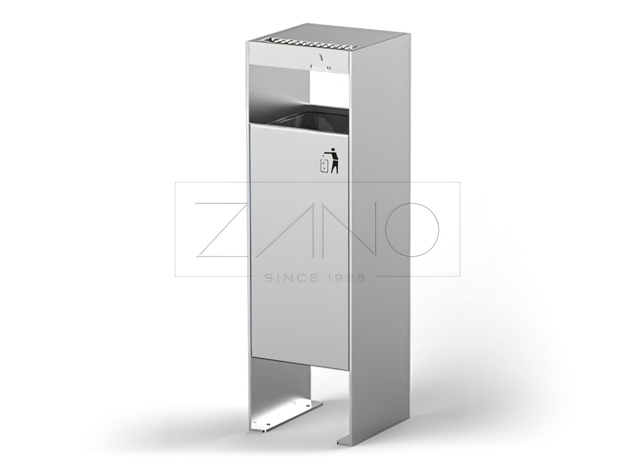 J&auml;teastiat, joissa on ruostumattomasta ter&auml;ksest&auml; valmistettu tuhkakuppi