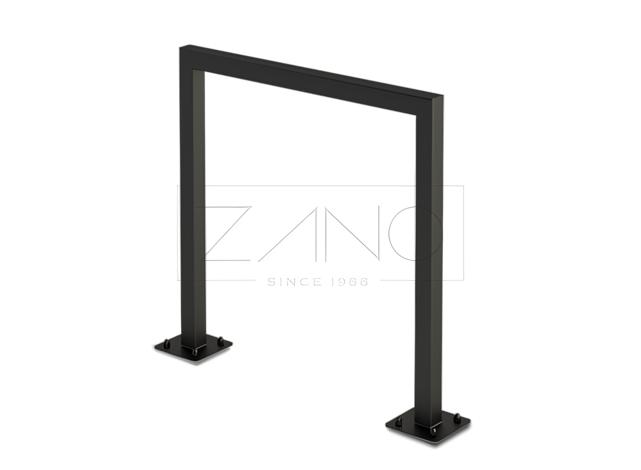 Sheffield-tyyppinen polkupyöräteline. teräsprofiileista valmistetut polkupyörätelineet