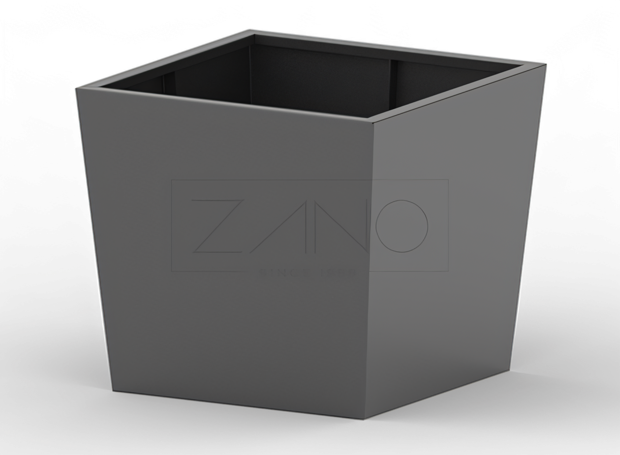 Musta teräksinen tulppaaniruukku XL-kokoa Musta teräksinen tulppaaniruukku XL-kokoa