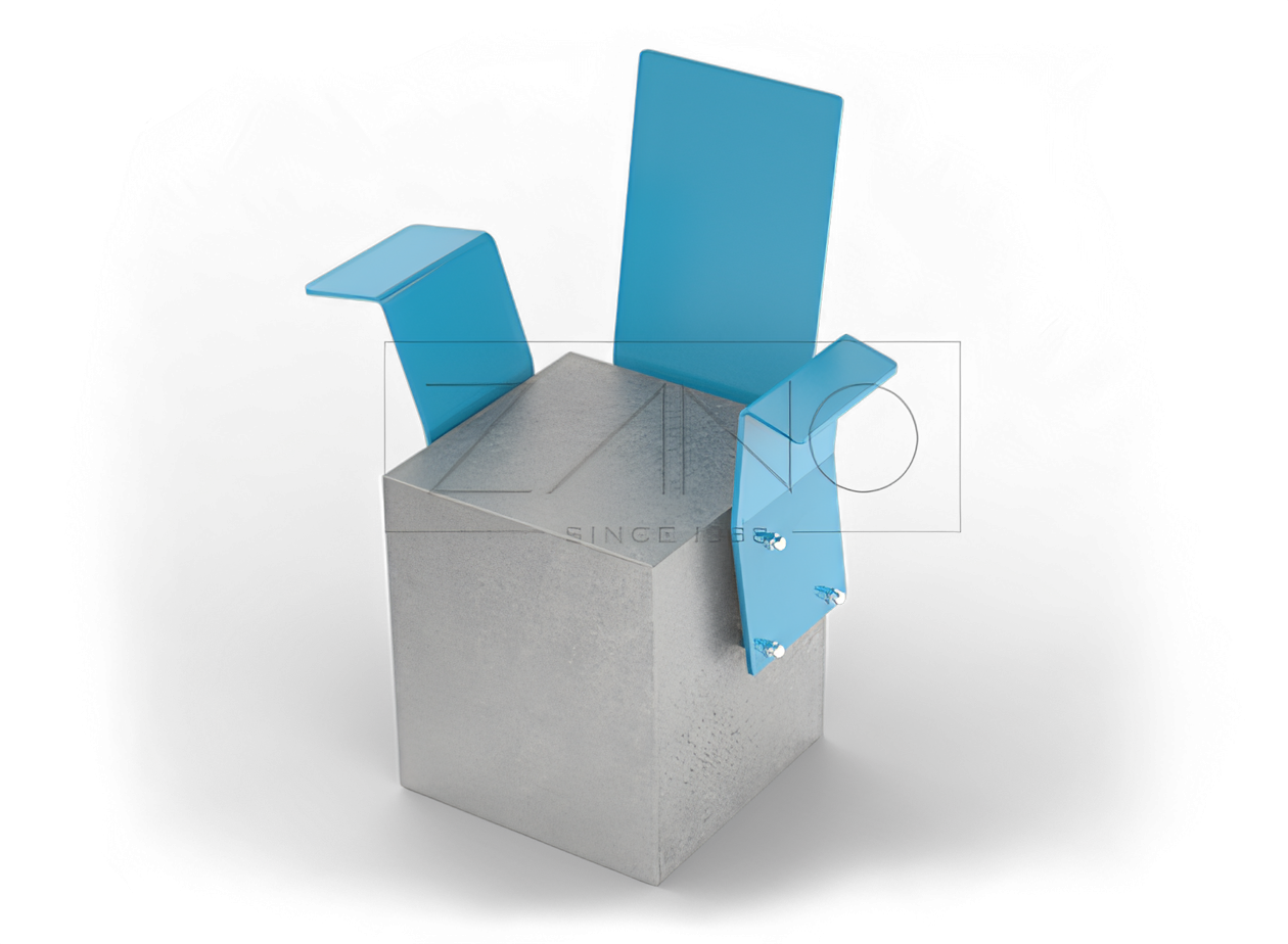 Moderni arkkitehtoninen betoninen nojatuoli ZANO arkkitehtoniset betoniset kaupunkikalusteet