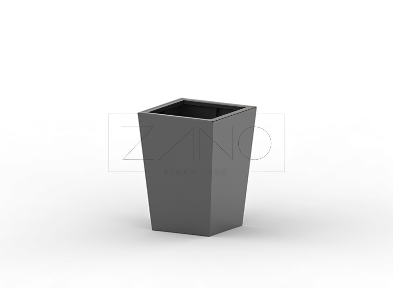 Moderni musta teräs Tulip potin koko S Moderni musta teräs Tulip potin koko S