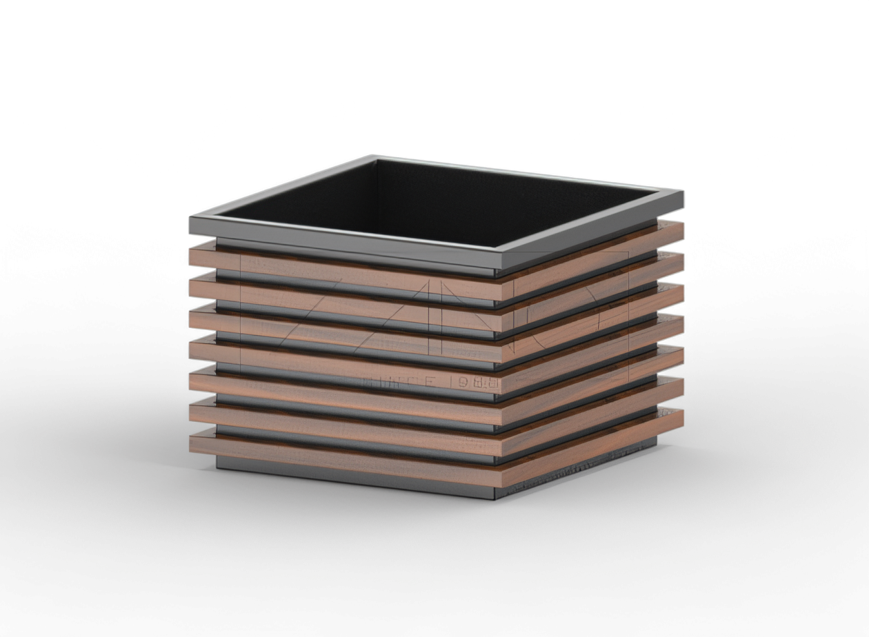 Kasviastia Block 06.042.M teräs musta Kasviastia Block 06.042.M teräs musta