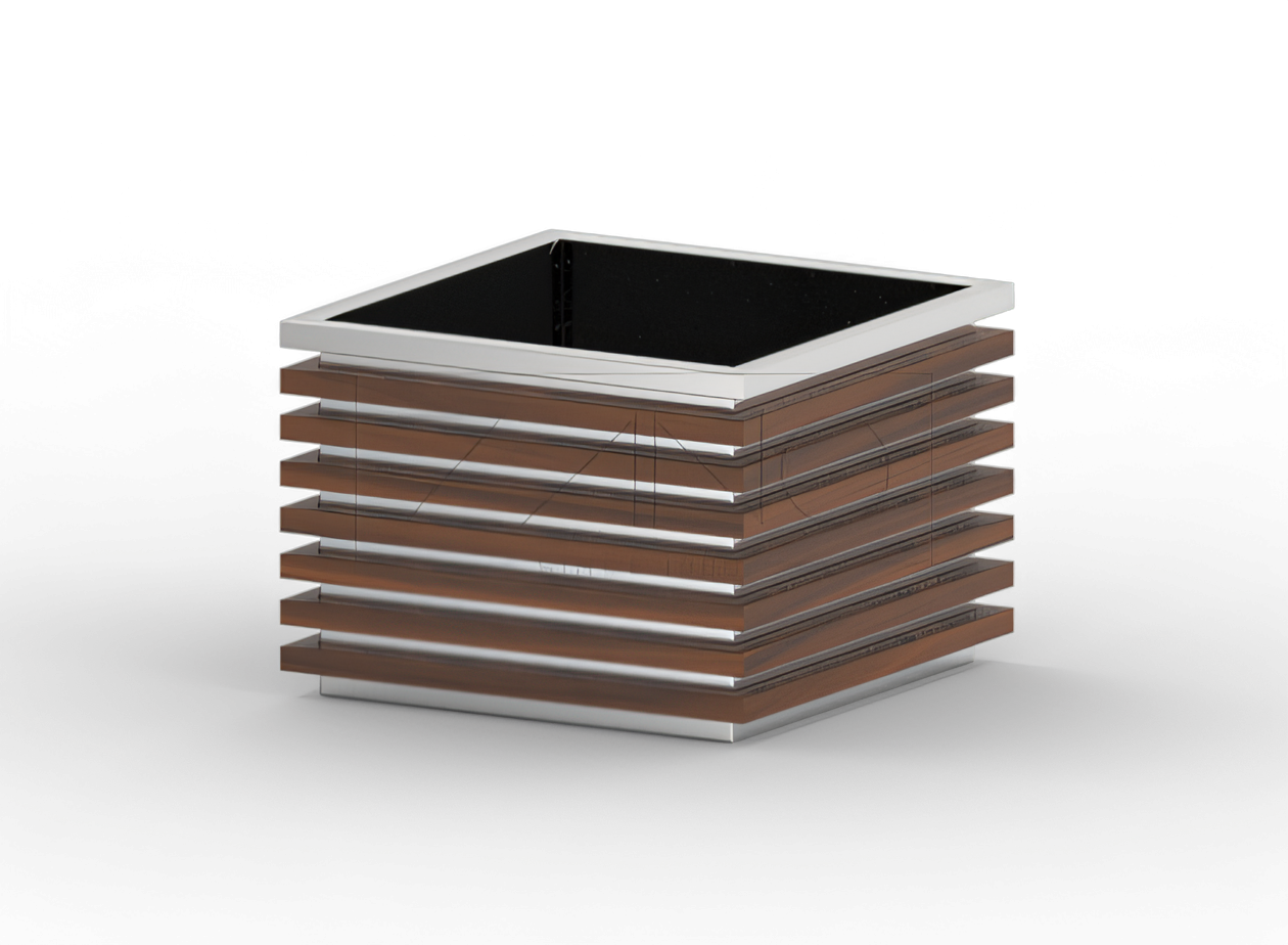 Kukkaruukku Block 06.042.M ruostumatonta ter&auml;st&auml;