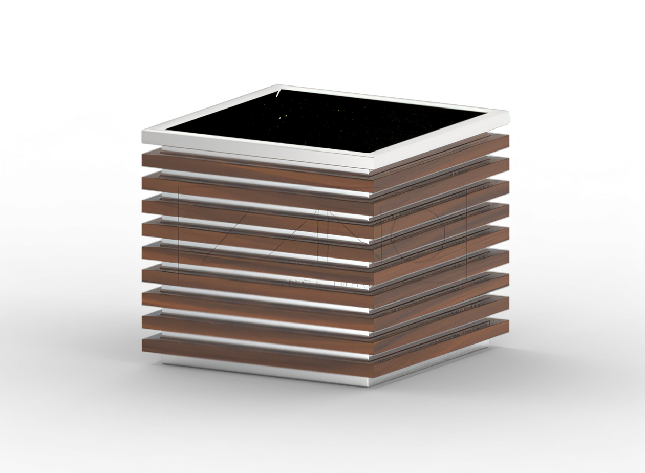 Kukkaruukku Block 06.042.L ruostumatonta ter&auml;st&auml;