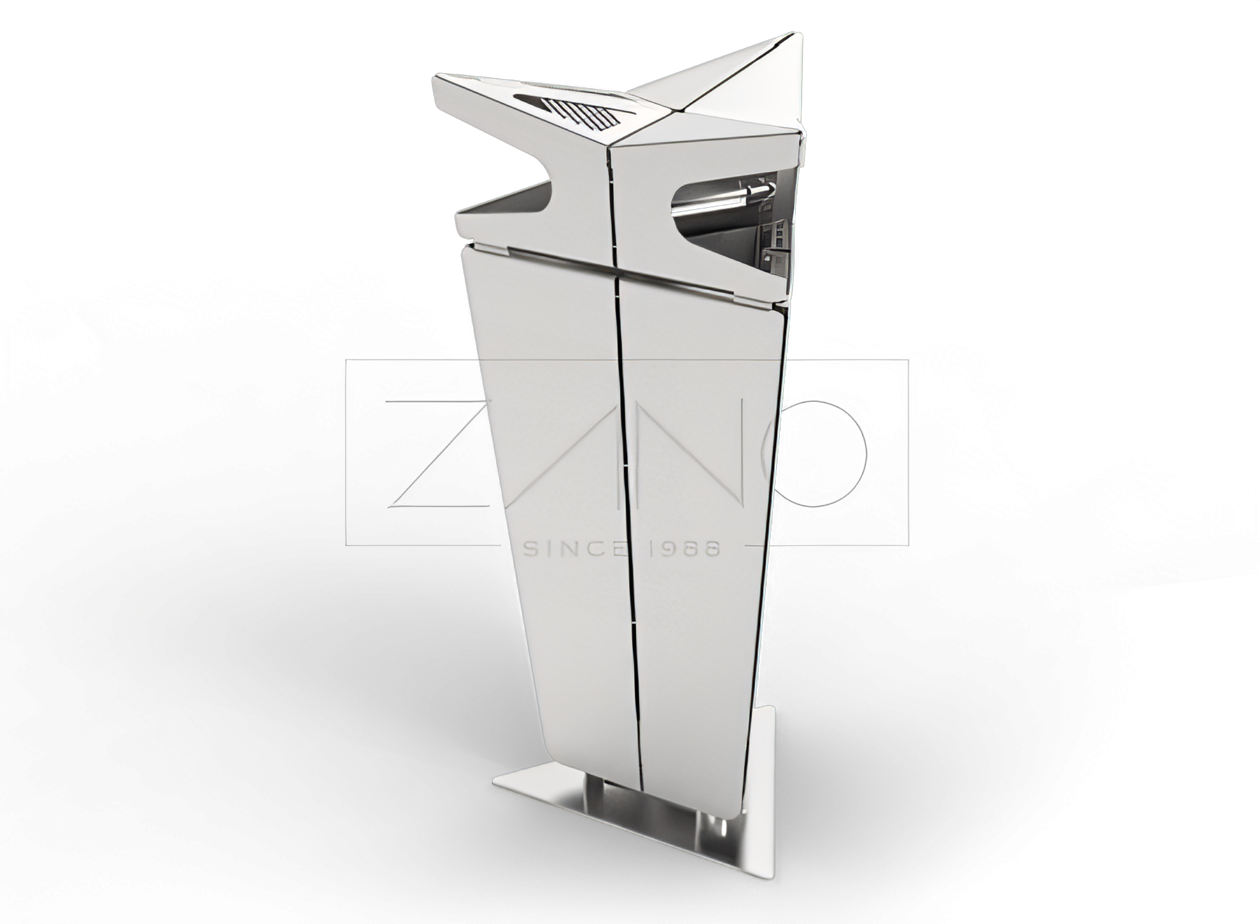 Modulaarinen j&auml;teastia, jossa on tuhkakuppi