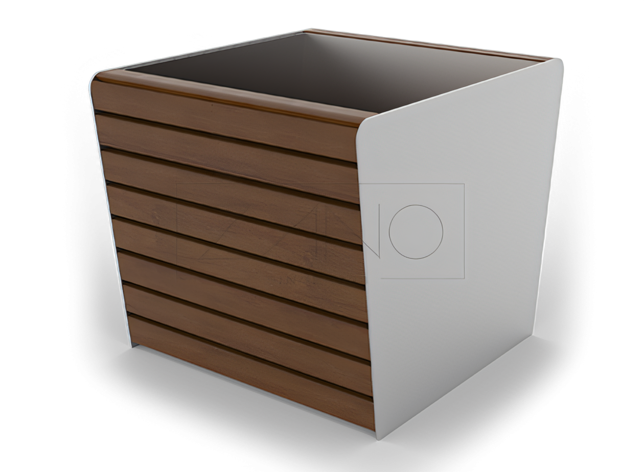 Suuri ulkok&auml;ytt&ouml;&ouml;n tarkoitettu puuastia | ZANO urban furniture