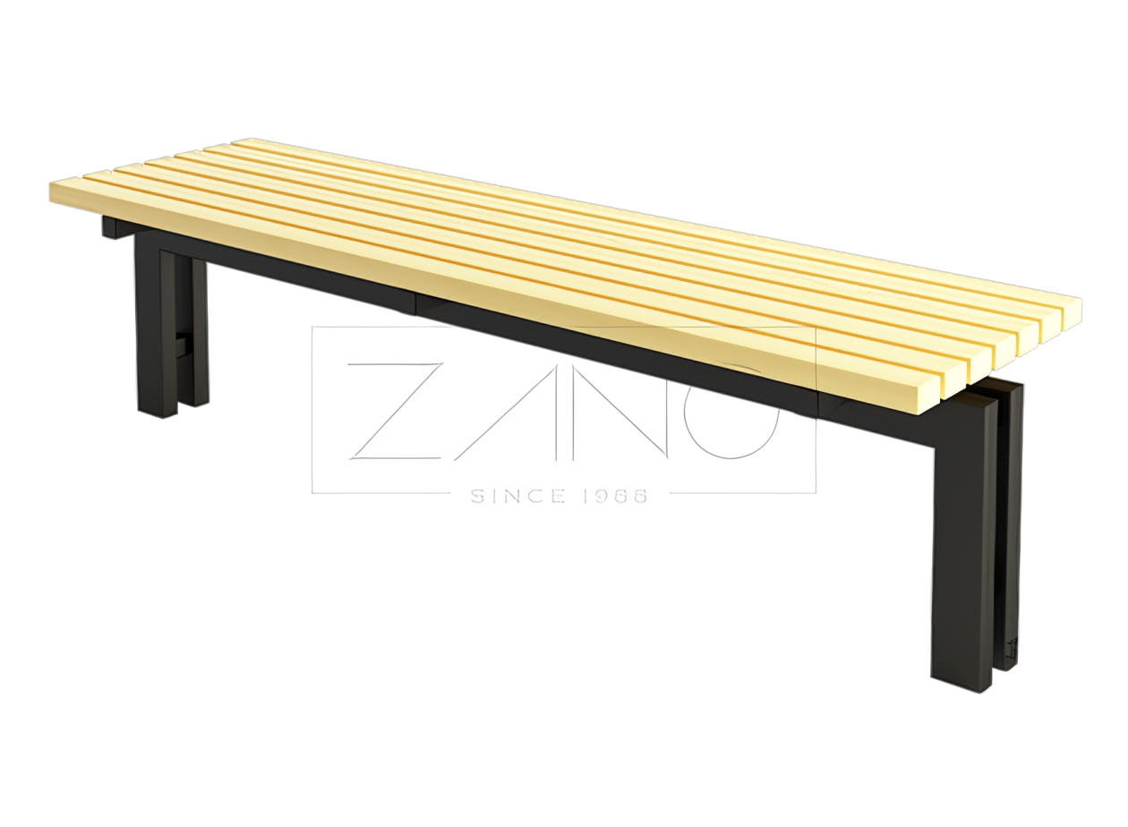 Kaupungin penkki ilman selkänojaa tyylikkäät penkit ilman selkänojaa