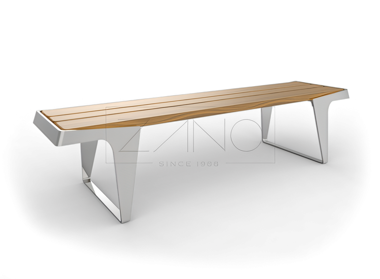 Kaupungin penkki ilman selk&auml;nojaa