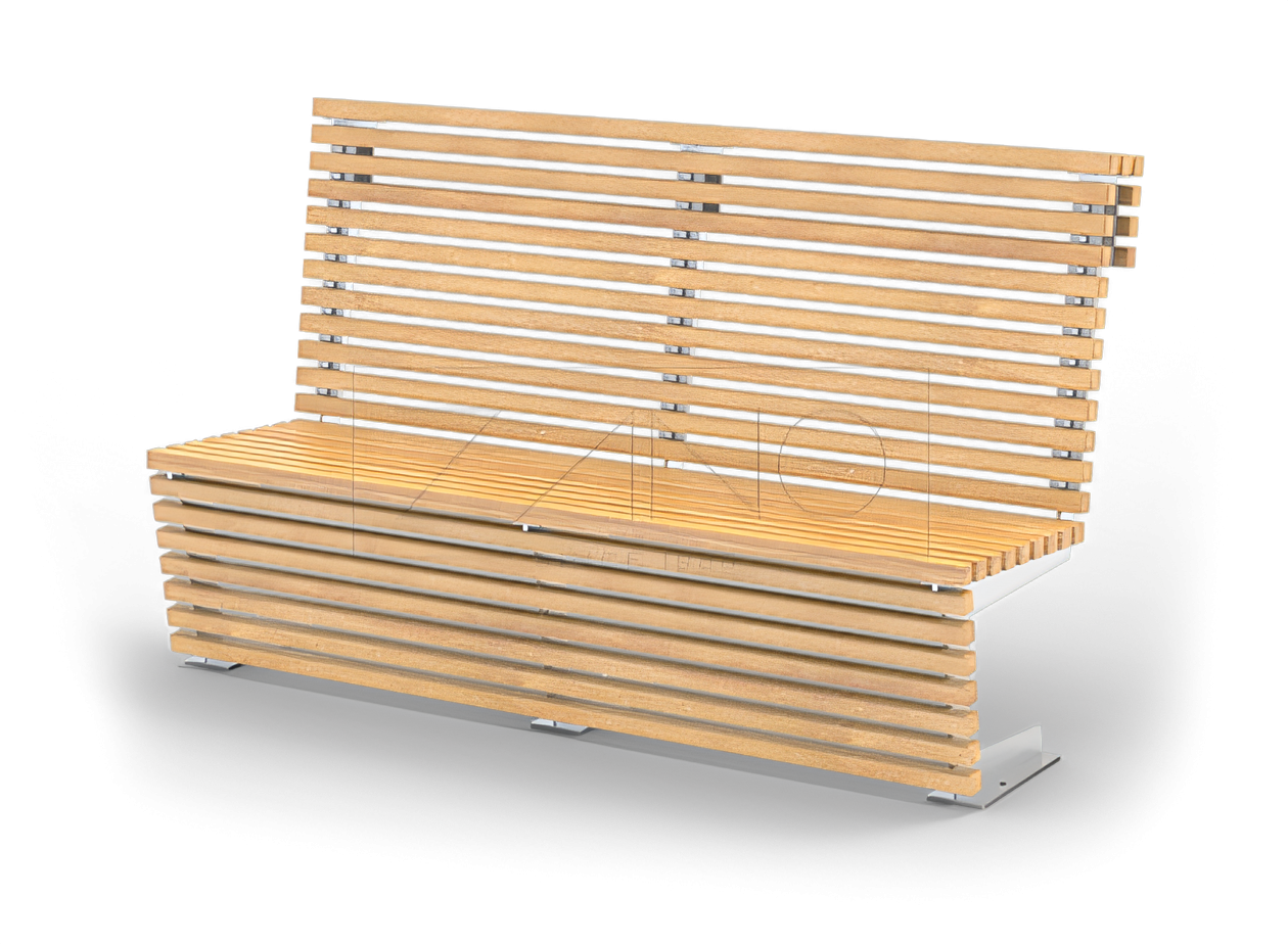 Flash-penkki 02.025 ruostumattomasta teräksestä valmistettu penkki